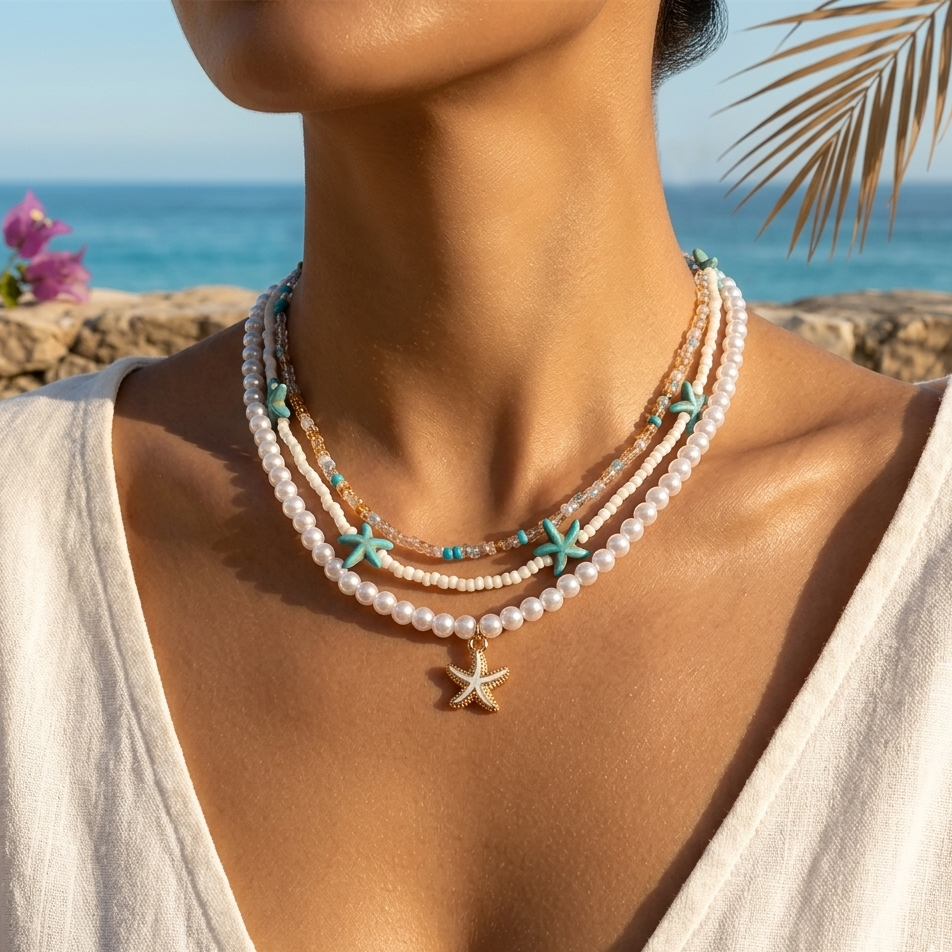 Marina Shell Choker Necklace KARO