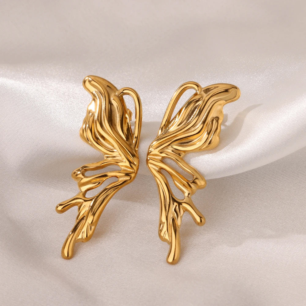 Trendy 18k earrings, high-end three-dimensional stud earrings and earrings Hypersku