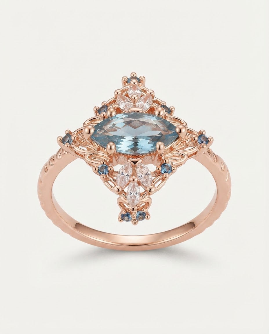 Azure Bloom Ring KARO
