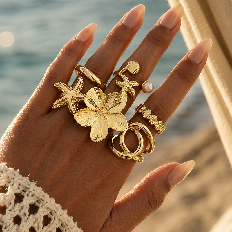 Coral Ring Set KARO