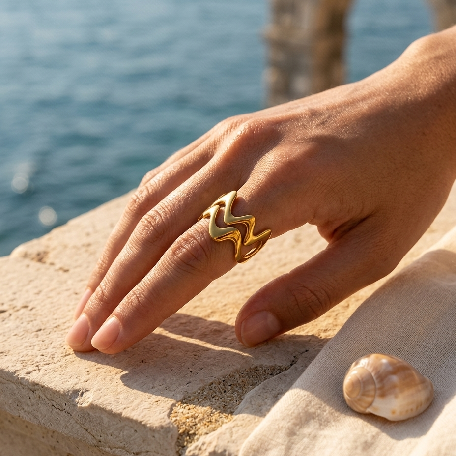 Orelia Shell Ring KARO