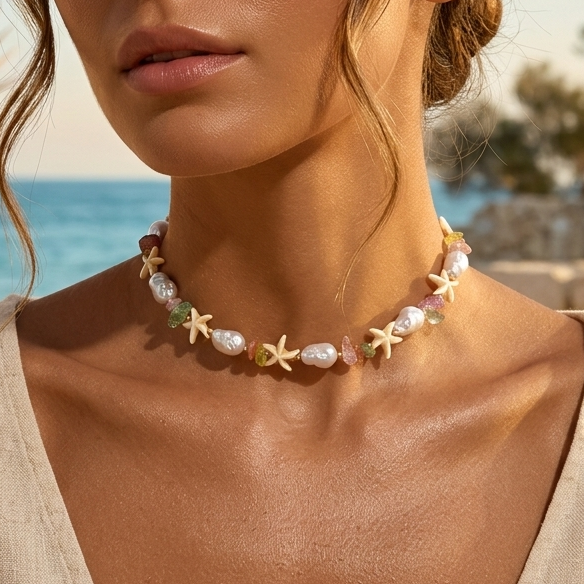 Solea Beaded Choker Necklace KARO