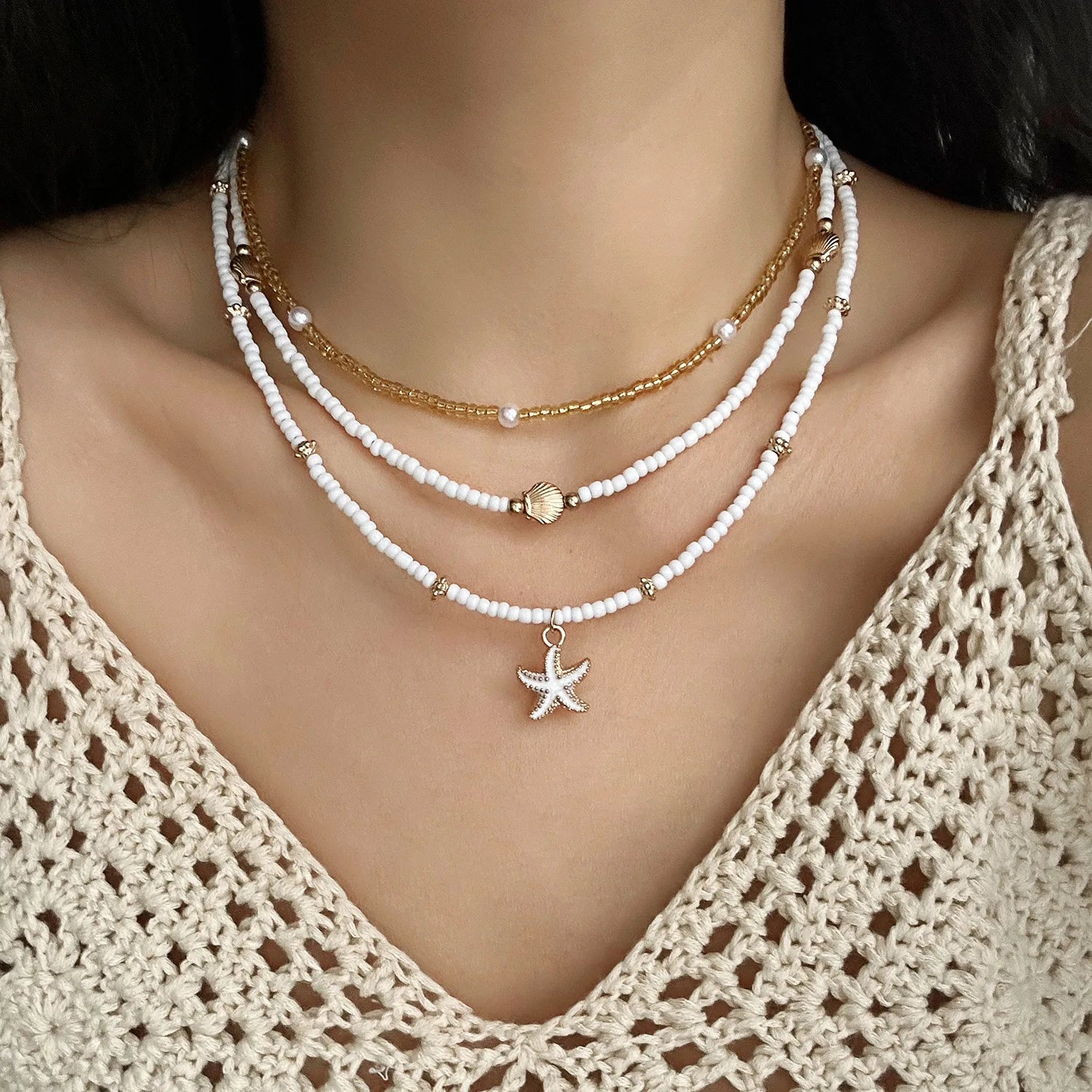Karolin Beaded Choker Necklace KARO