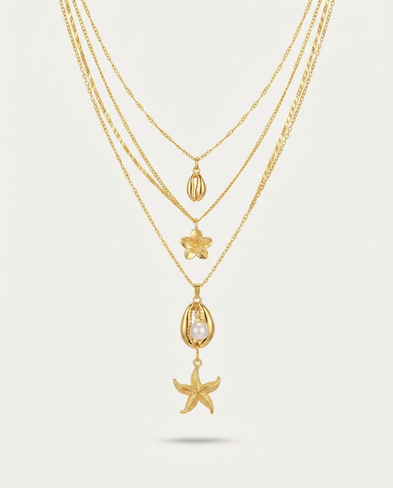 Flowera Necklace Set